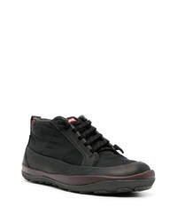 Baskets montantes en cuir noires Camper