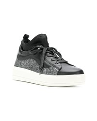 Baskets montantes en cuir noires Liu Jo