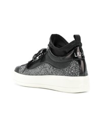 Baskets montantes en cuir noires Liu Jo