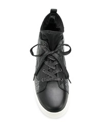 Baskets montantes en cuir noires Liu Jo