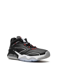 Baskets montantes en cuir noires Jordan