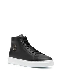 Baskets montantes en cuir noires Philipp Plein