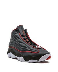 Baskets montantes en cuir noires Jordan