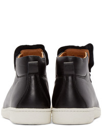 Baskets montantes en cuir noires Paul Smith