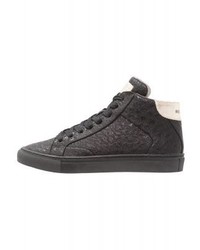 Baskets montantes en cuir noires Replay
