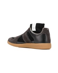 Baskets montantes en cuir noires Maison Margiela