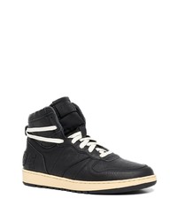 Baskets montantes en cuir noires Rhude