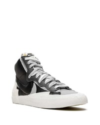 Baskets montantes en cuir noires Nike