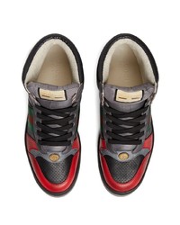 Baskets montantes en cuir noires Gucci