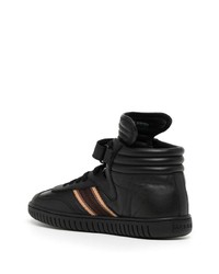 Baskets montantes en cuir noires Bally