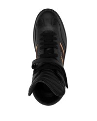 Baskets montantes en cuir noires Bally