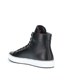 Baskets montantes en cuir noires Philipp Plein