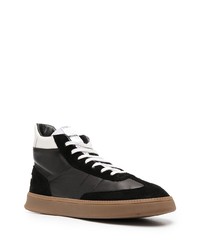 Baskets montantes en cuir noires Spalwart