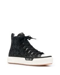 Baskets montantes en cuir noires Amiri