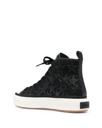 Baskets montantes en cuir noires Amiri