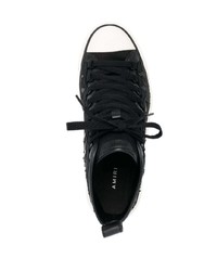 Baskets montantes en cuir noires Amiri