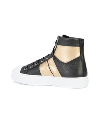 Baskets montantes en cuir noires Amiri