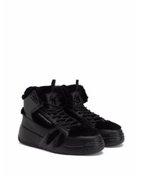 Baskets montantes en cuir noires Giuseppe Zanotti