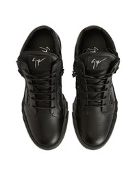 Baskets montantes en cuir noires Giuseppe Zanotti