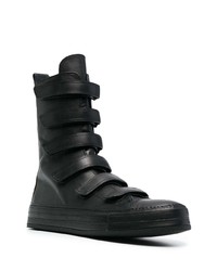 Baskets montantes en cuir noires Ann Demeulemeester