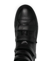 Baskets montantes en cuir noires Ann Demeulemeester