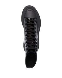 Baskets montantes en cuir noires Alexander McQueen