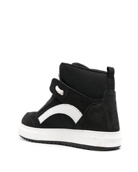 Baskets montantes en cuir noires DSQUARED2