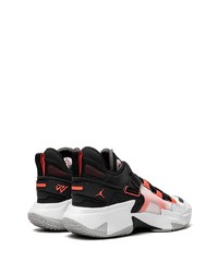 Baskets montantes en cuir noires Jordan