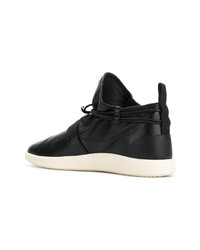 Baskets montantes en cuir noires Giuseppe Zanotti Design