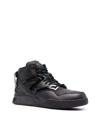 Baskets montantes en cuir noires Reebok