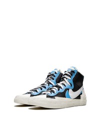 Baskets montantes en cuir noires Nike