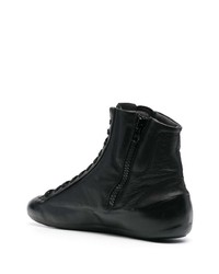 Baskets montantes en cuir noires RBRSL RUBBER SOUL