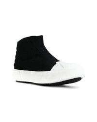 Baskets montantes en cuir noires Julius