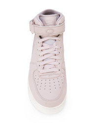 Baskets montantes en cuir roses Nike