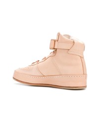 Baskets montantes en cuir roses Hender Scheme