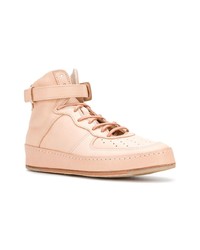 Baskets montantes en cuir roses Hender Scheme