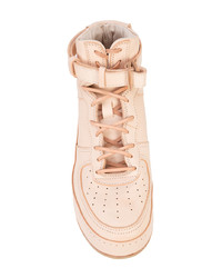 Baskets montantes en cuir roses Hender Scheme