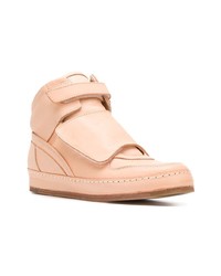 Baskets montantes en cuir roses Hender Scheme