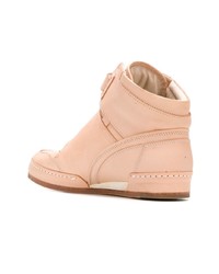 Baskets montantes en cuir roses Hender Scheme