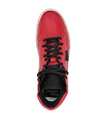 Baskets montantes en cuir rouges RBRSL RUBBER SOUL