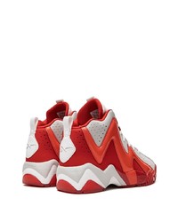 Baskets montantes en cuir rouges Reebok