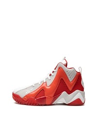 Baskets montantes en cuir rouges Reebok