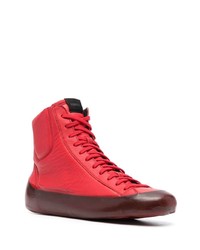 Baskets montantes en cuir rouges RBRSL RUBBER SOUL