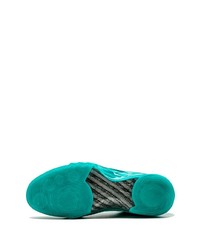 Baskets montantes en cuir turquoise Jordan