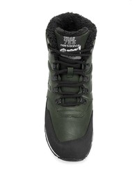 Baskets montantes en cuir vert foncé New Balance