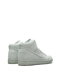 Baskets montantes en cuir vert menthe Nike