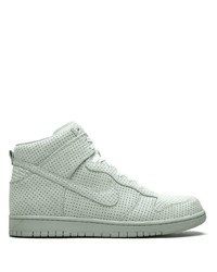 Baskets montantes en cuir vert menthe Nike