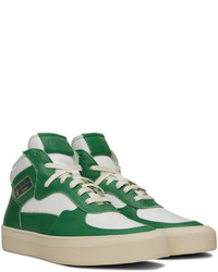 Baskets montantes en cuir vertes Rhude