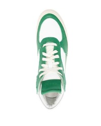 Baskets montantes en cuir vertes Rhude