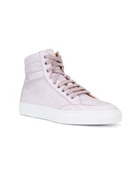 Baskets montantes en cuir violet clair Koio